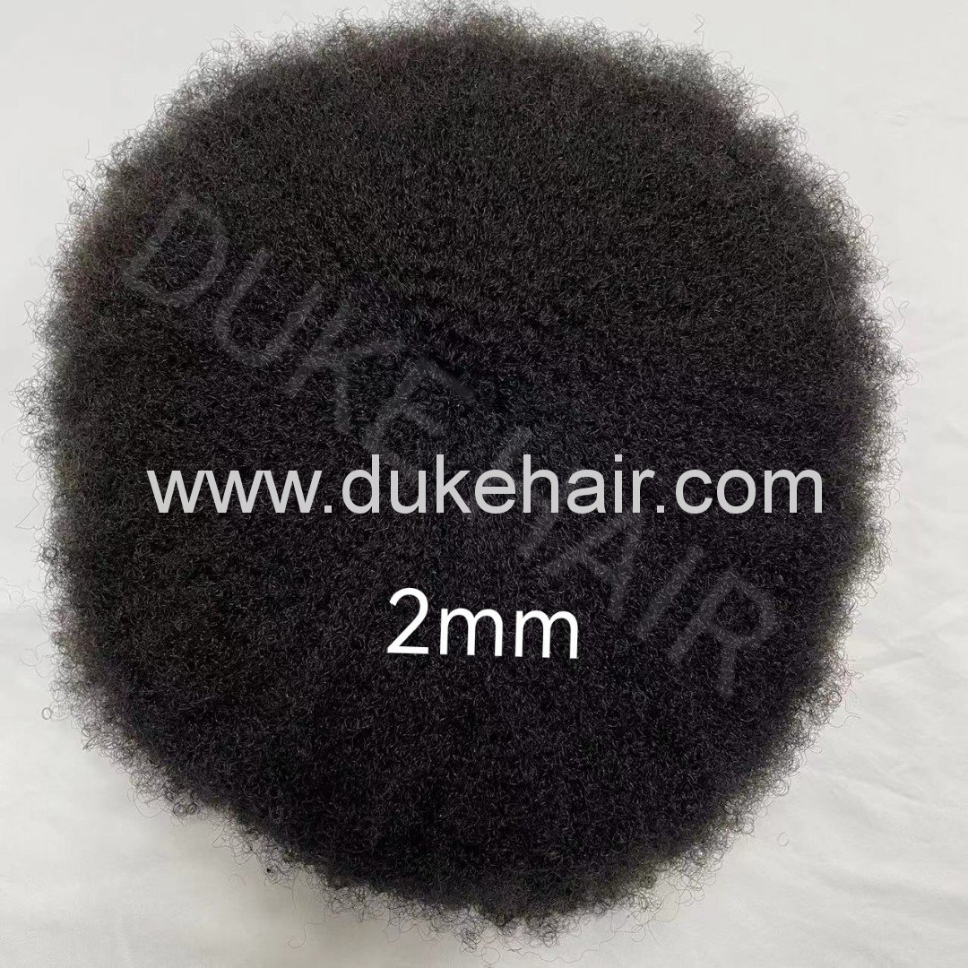 PU Afro Hair Toupee 2mm 4mm 6mm 8mm 10mm Wave Curly For Men From Duke Hair Wholesale Manufature