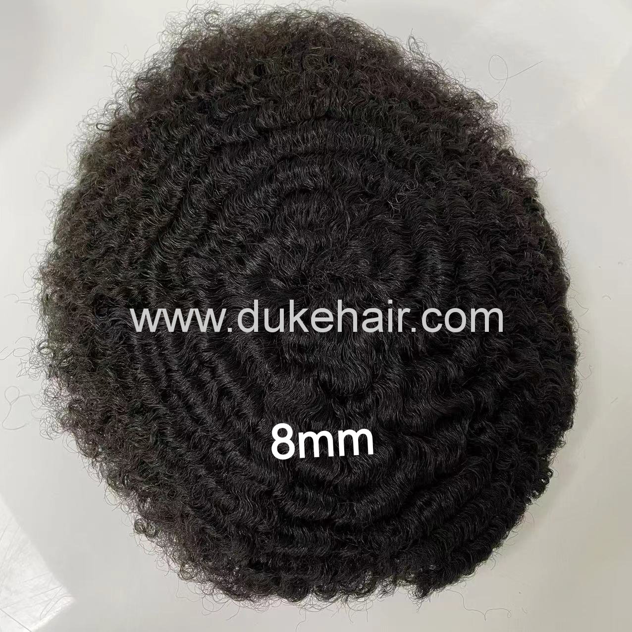 PU Afro Hair Toupee 8mm Wave Curly For Men From Duke Hair Wholesale Manufature