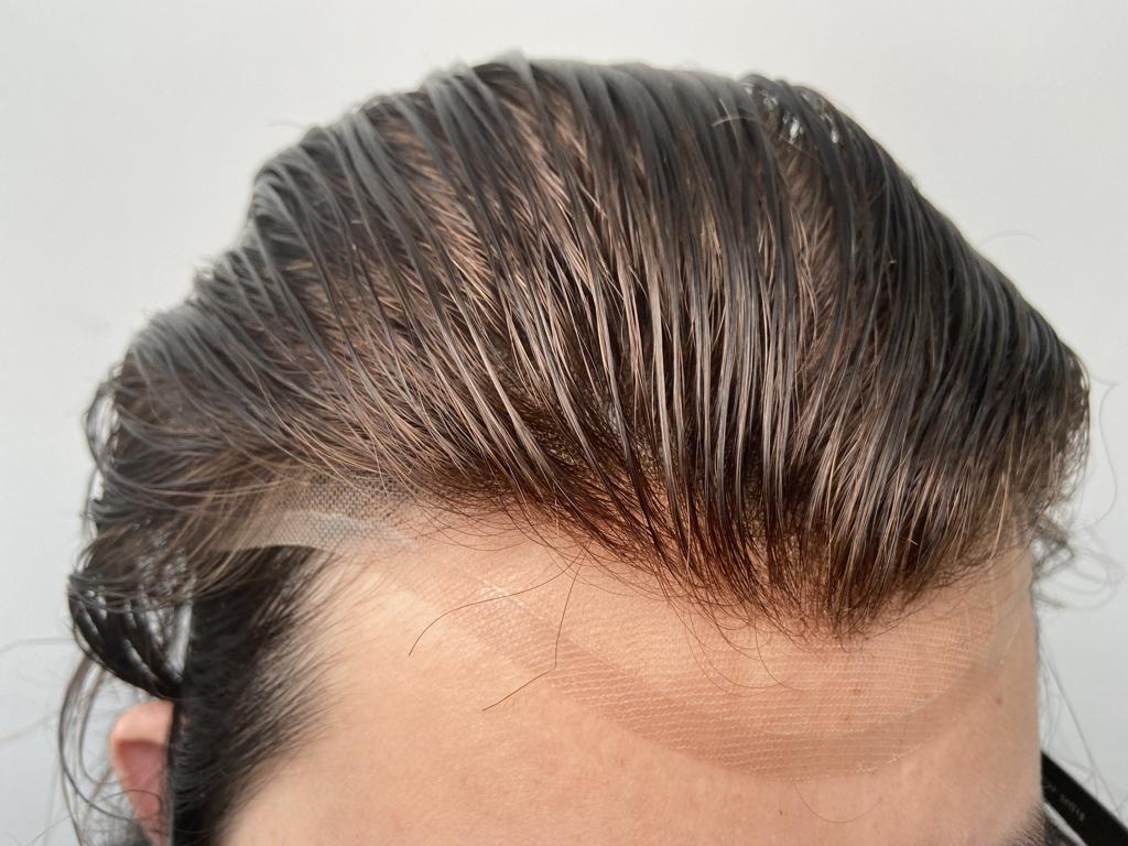 FLace Full Fench Lace Natural Breathable Men's Lace Hair System