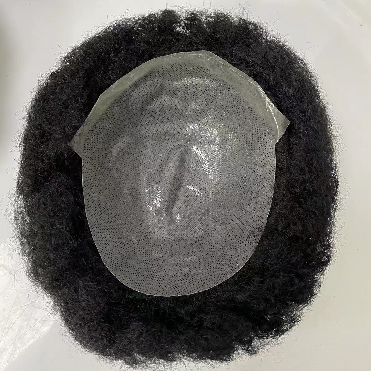 Skin Afro Curly Hair Natural Men's Hair System