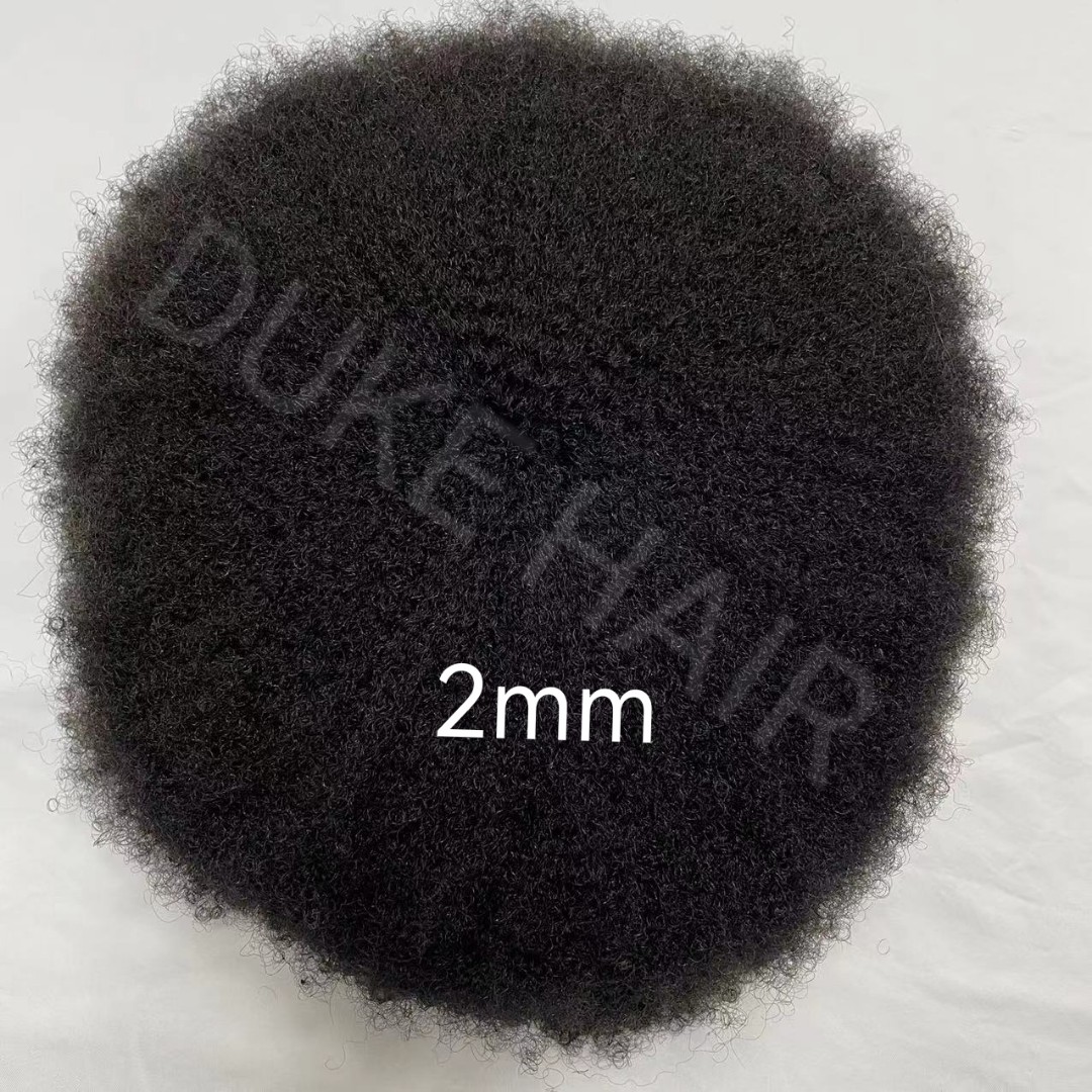 Skin Afro Curly Hair  Natural  Men's Hair System — view 2