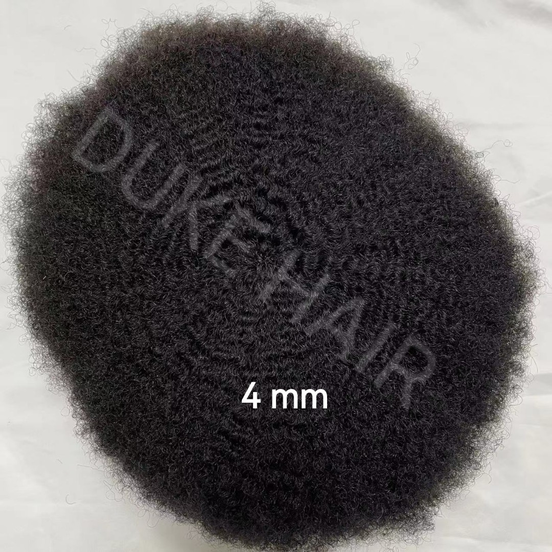 Skin Afro Curly Hair  Natural  Men's Hair System — view 4