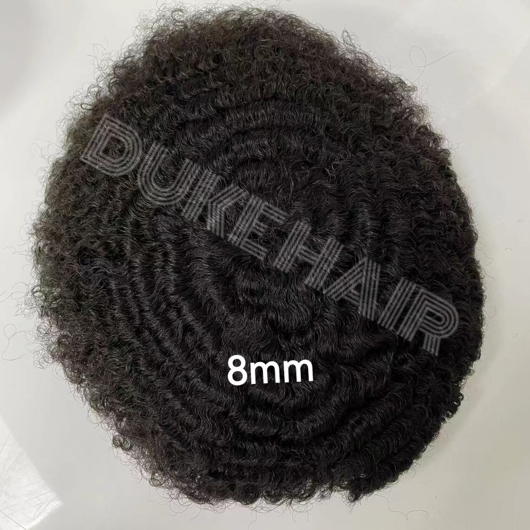 Skin Afro Curly Hair  Natural  Men's Hair System — view 6