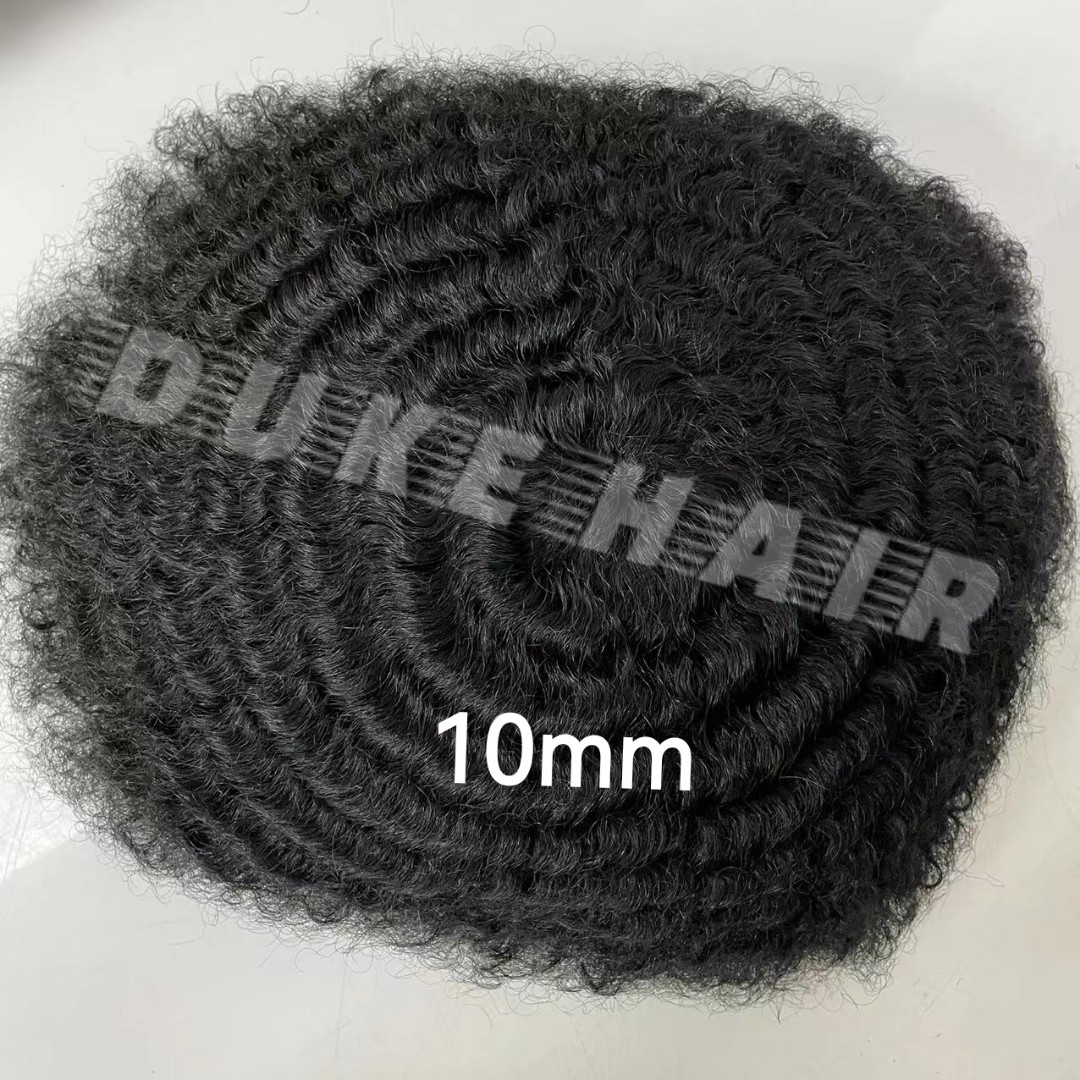 Skin Afro Curly Hair  Natural  Men's Hair System — view 7