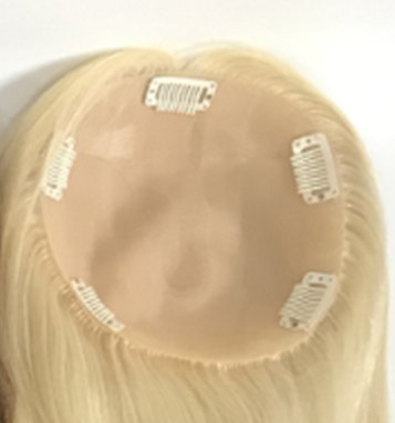 TXSL07S SilkTop Injected topper 6"x 6" Human Remy hair Women Topper