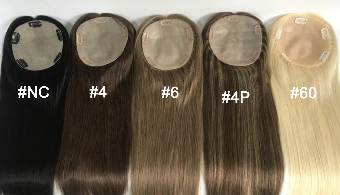 TXSL07S SilkTop Injected topper 6"x 6" Human Remy hair Women Topper — view 2