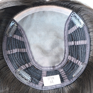 TRT02 Fine Mono with Weft Size 6"x7" Inches Chinese Virgin Hair Women Topper